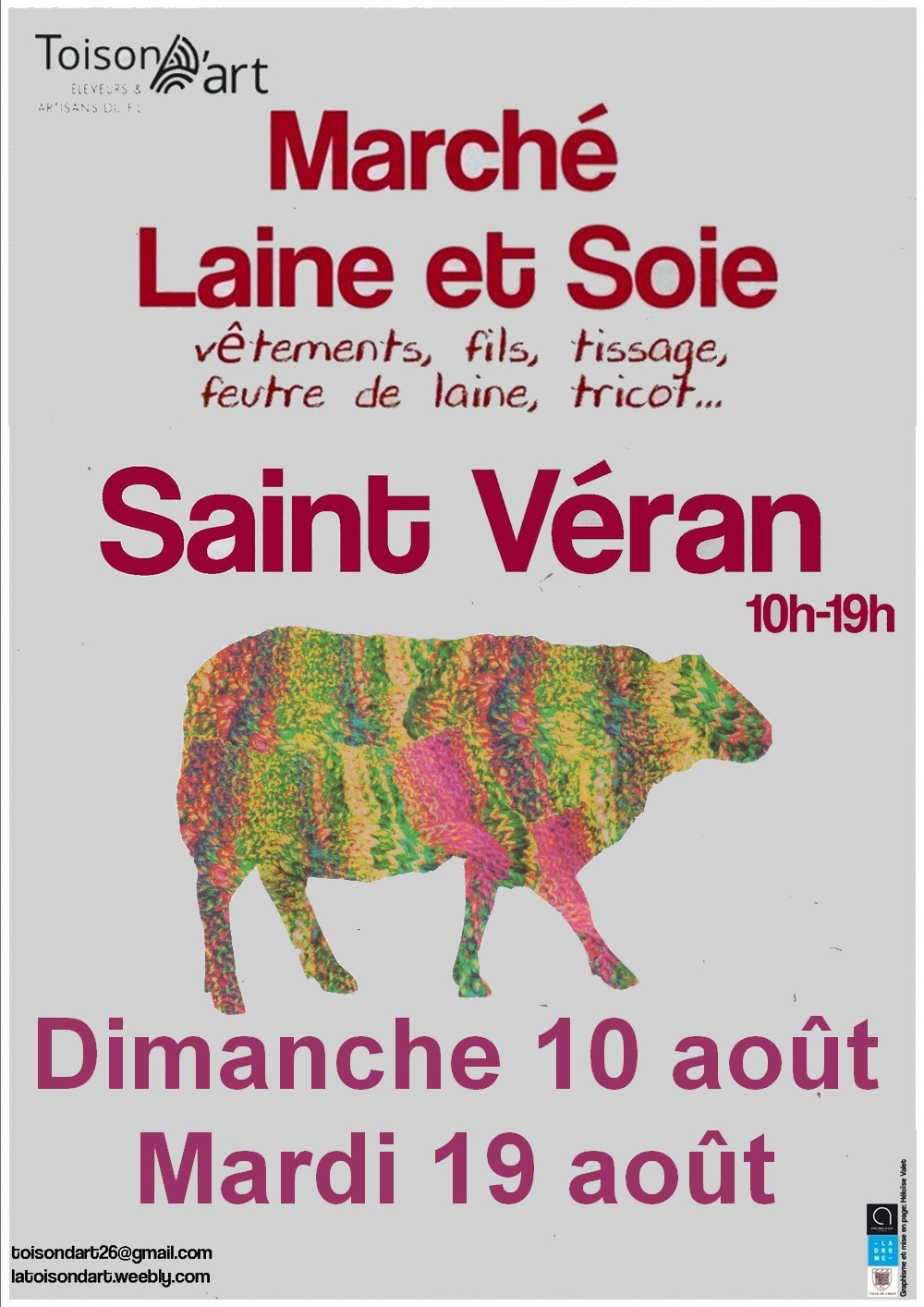 Affiche marchés de la laine et de la soie
